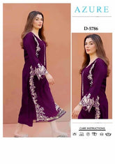 AZURE - 2 PIECE UNSTICED IN DHANAK